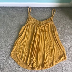 Yellow Flowy Tank Top